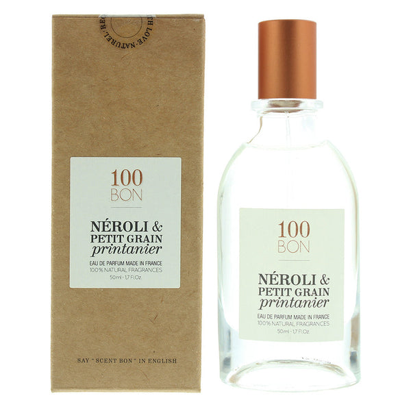 100BON Néroli & Petit Grain Printanier Refillable Eau de Parfum 50ml Spray | Fresh Citrus & Floral Unisex Fragrance