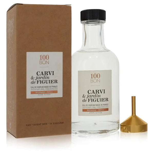 100BON Carvi & Jardin De Figuier Eau de Parfum 200ml Refill | Natural, Fruity & Floral Unisex Fragrance