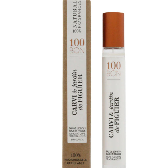 100BON Carvi & Jardin De Figuier Refillable Eau de Parfum 10ml | Natural, Fruity & Floral Unisex Fragrance