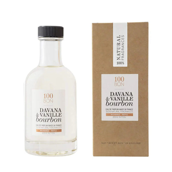 100BON Davana & Vanille Bourbon Eau de Parfum 200ml Refill | Sweet, Spicy, & Woody Unisex Fragrance