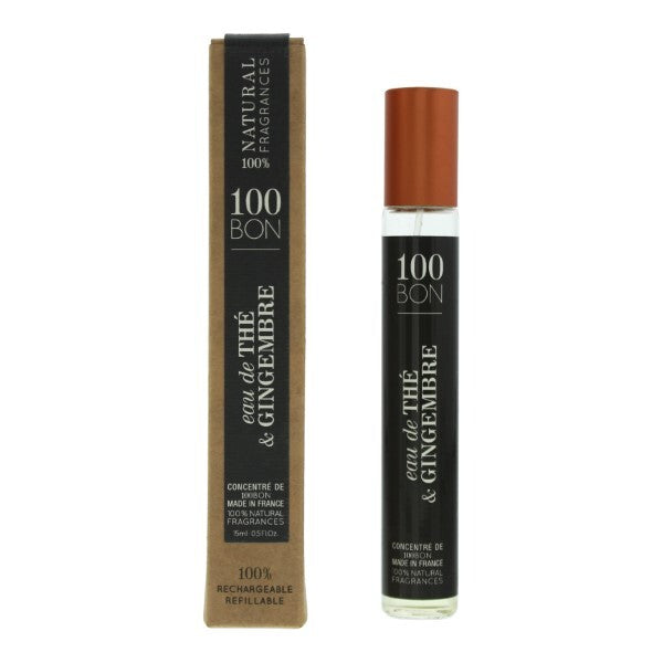 100BON Eau de Thé et Gingembre Refillable Eau de Parfum Concentrate 15ml | Citrus & Spicy Fragrance for Men & Women