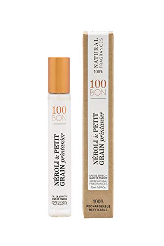 100BON Néroli & Petit Grain Printanier Refillable Eau de Parfum Concentrate 15ml Spray | Fresh, Citrusy & Floral Unisex Fragrance