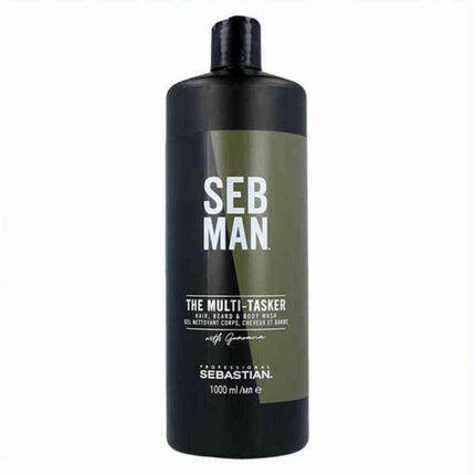 3-in-1 Gel, Shampoo and Conditioner Seb Man The Multitasker 1 L Hair Beard