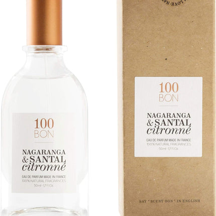 100BON Nagaranga & Santal Citronné Refillable Eau de Parfum 50ml | Vibrant Citrus & Warm Woody Unisex Fragrance