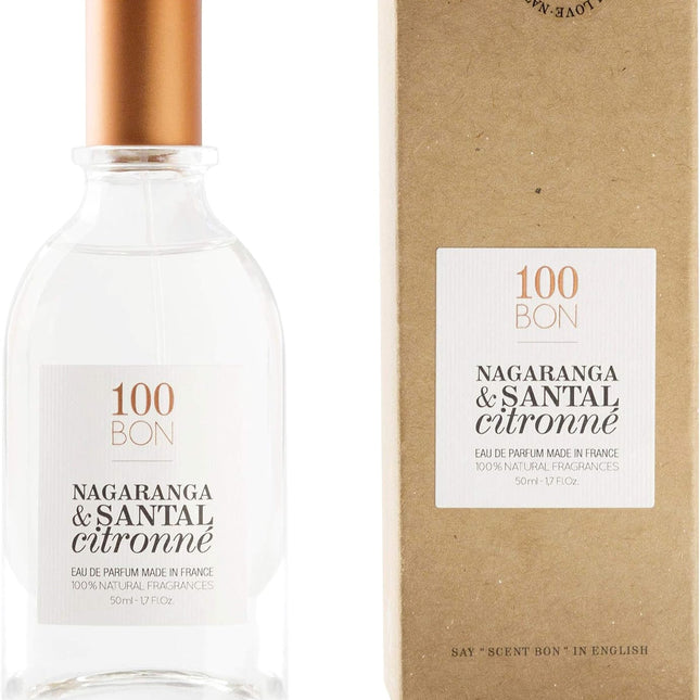100BON Nagaranga & Santal Citronné Refillable Eau de Parfum 50ml | Vibrant Citrus & Warm Woody Unisex Fragrance