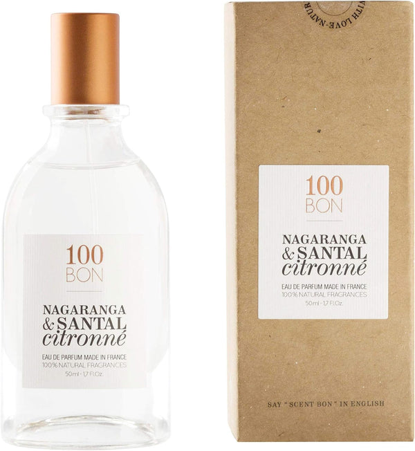 100BON Nagaranga & Santal Citronné Refillable Eau de Parfum 50ml | Vibrant Citrus & Warm Woody Unisex Fragrance