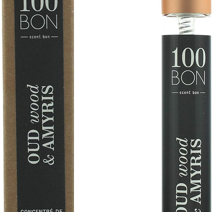100BON Oud Wood & Amyris Eau de Parfum Concentrate 10ml Spray | Warm, Woody & Oriental Unisex Fragrance