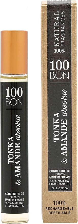 100BON Tonka & Amande Absolue Refillable Eau de Parfum Concentrate 15ml Spray | Warm, Sweet & Oriental Unisex Fragrance