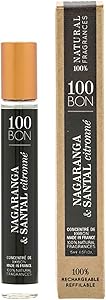 100BON Nagaranga & Santal Citronné Refillable Eau de Parfum Concentrate 15ml | Bright Citrus & Soothing Woody Unisex Fragrance