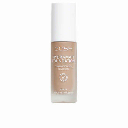 Crème Make-up Base Gosh Copenhagen HYDRAMATT Nº 012-Medium Dark-Neutral Spf 15 30 ml