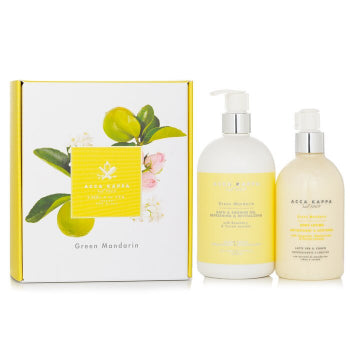 Acca Kappa Green Mandarin Body Care Gift Set - 500ml Shower Gel & 300ml Body Lotion | Refreshing Citrus Fragrance