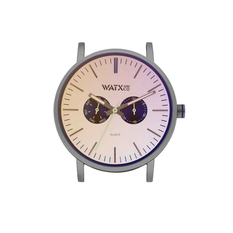 Unisex Watch Watx & Colors WXCA2737 Grey Silver (Ø 44 mm)