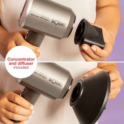 Hairdryer Solac SB7950 Grey 1600 W