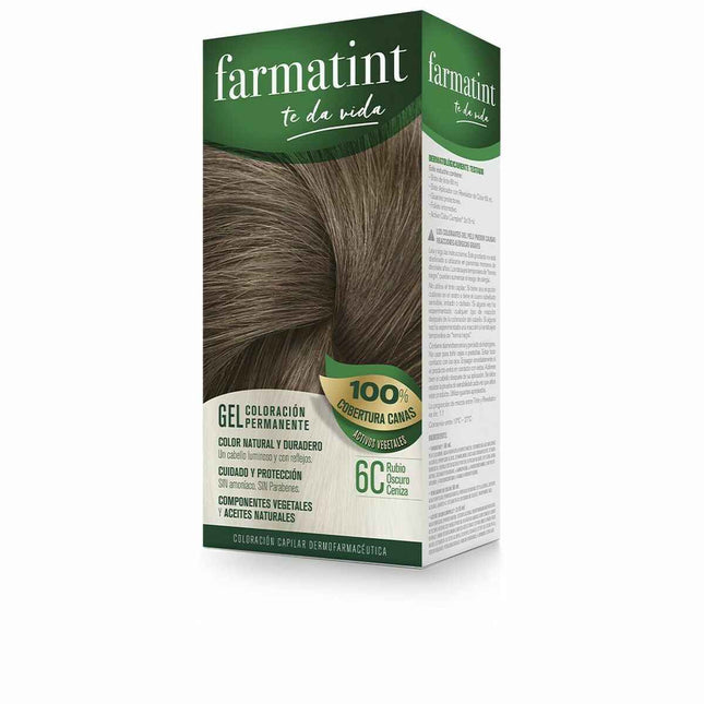 Permanent Dye Farmatint 380234 6c-Rubio Oscuro Ceniza Nº 6c-Rubio Oscuro Ceniza Gel (5 Units)
