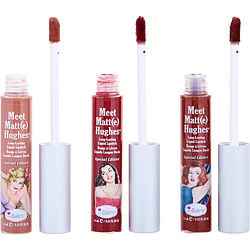 Thebalm Meet Matte Hughes Long Lasting Liquid Lipsticks Kit - Vacay Lip Trio (charismatic / Persistent / Adventurous) --3x7.4ml/0.25oz By Thebalm