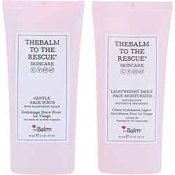 Thebalm To The Rescue Skin Serenity Duo Kit: Gentle Face Scrub 30ml + Lightweight Daily Face Moisturizer 30ml --2pcs