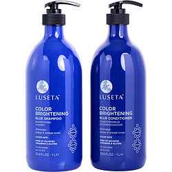 Color Brightening Blue Shampoo And Conditioner Set 33.8 Oz