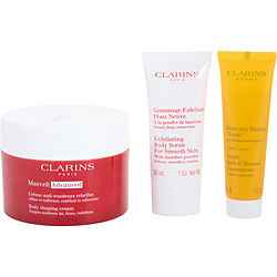 Masvelt Advanced Programs: Masvelt Advanced Body Shaping Cream 200ml + Exfoliating Body Scrub 30ml + Tonic Bath & Shower Concentrate 30ml --3pcs