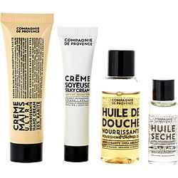 Ultra Nourishing Set: Shower Oil For Face And Body 30ml + Nourishing Hand Cream 30ml + Nourishing Face Cream 15ml + Dry Oil For Face And Hair 10ml --4pcs