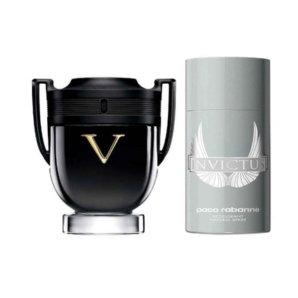 Men's Perfume Set Paco Rabanne INVICTUS EDP 2 Pieces