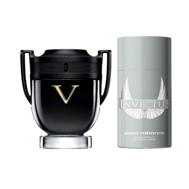Men's Perfume Set Paco Rabanne INVICTUS EDP 2 Pieces