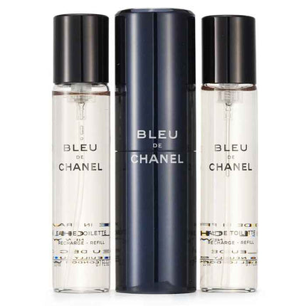 Bleu De Chanel Eau De Toilette Travel Spray & Two Refills - 3x20ml/0.7oz