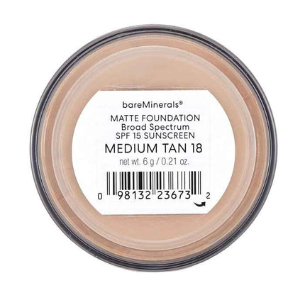 Bareminerals Matte Foundation Broad Spectrum Spf15 - Medium Tan - 6g/0.21oz