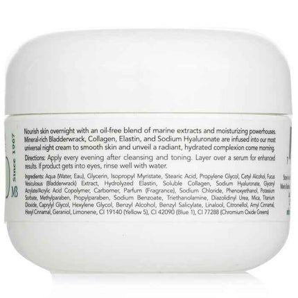 Seaweed Night Cream - For Combination/ Oily/ Sensitive Skin Types - 29ml/1oz