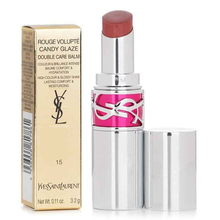 Rouge Volupte Candy Glaze Double Care Balm - # 15 Showcasing Nude - 3.2g/0.11oz