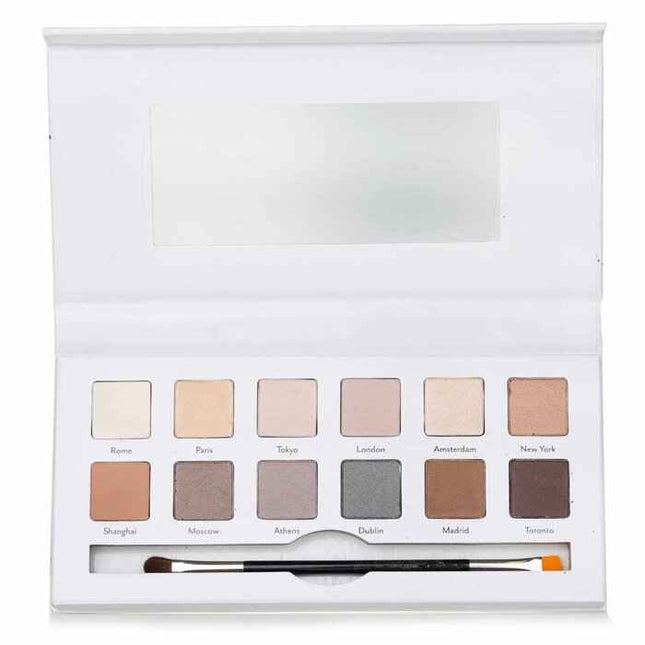 Around The World Eye Shadow Palette (12x Eye Shadow, 1x Shadow Brush) - 12x0.8g/0.03oz