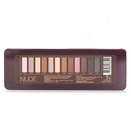 Eyeshadow Palette (12x Eyeshadow, 2x Applicator) - Nude - 12g/0.42oz