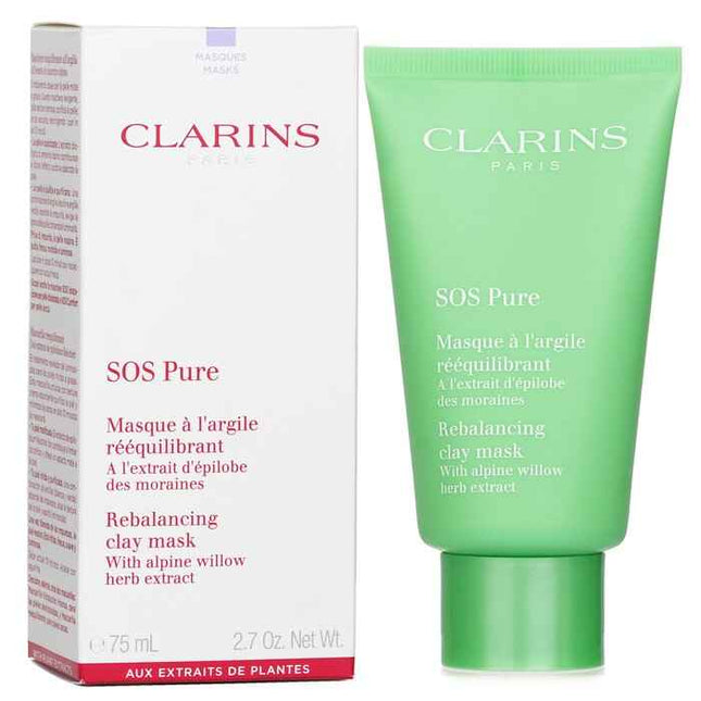 Sos Pure Rebalancing Clay Mask With Alpine Willow - Combination To Oily Skin - 75ml/2.3oz