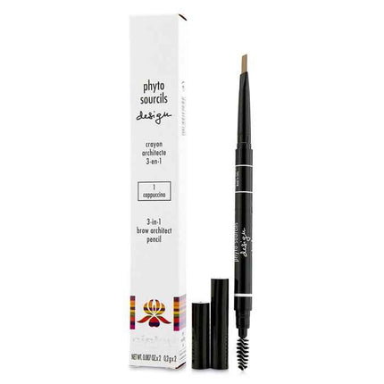 Phyto Sourcils Design 3 In 1 Brow Architect Pencil - # 1 Cappuccino - 2x0.2g/0.007oz