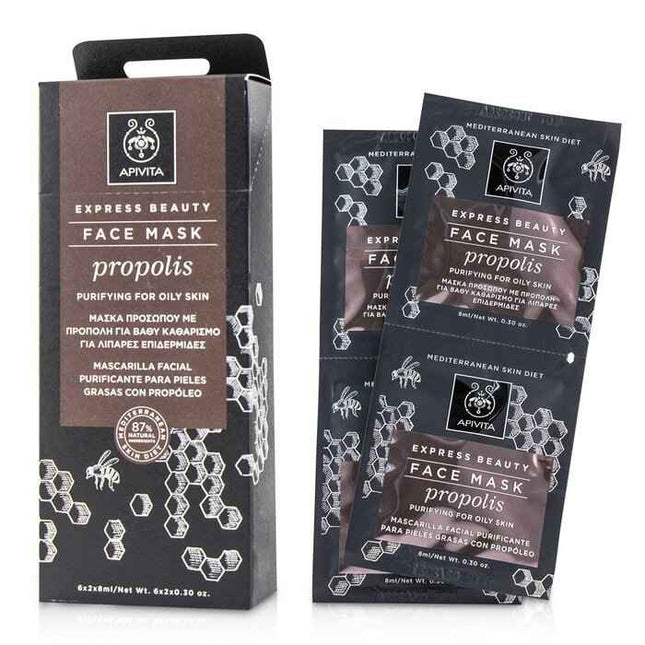 Express Beauty Face Mask With Propolis (purifying For Oily Skin) - 6x(2x8ml)