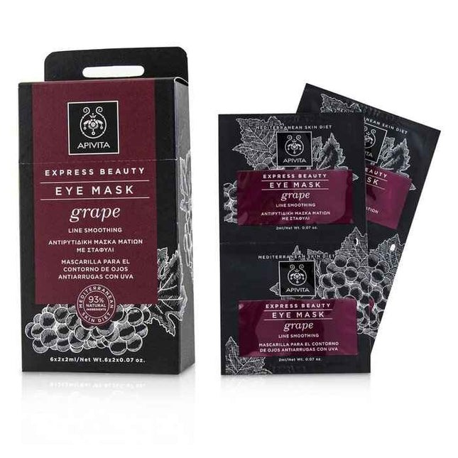 Express Beauty Eye Mask With Grape (line Smoothing) - 6x(2x2ml)