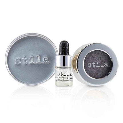Magnificent Metals Foil Finish Eye Shadow With Mini Stay All Day Liquid Eye Primer - Metallic Lavender - 2pcs