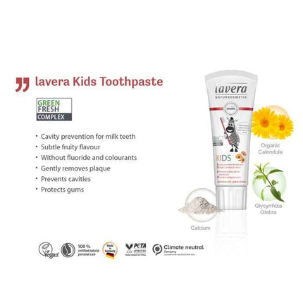 Toothpaste For Kids - With Organic Calendula & Calcium - 75ml/2.5oz