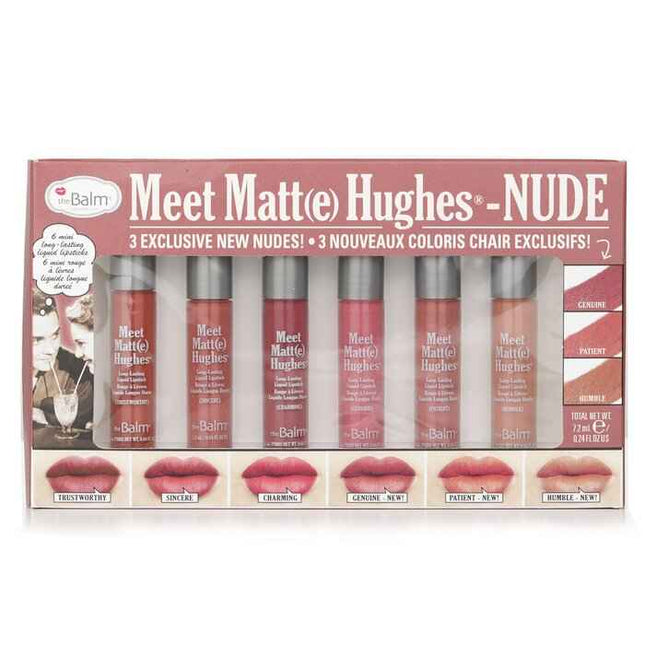 Meet Matt(e) Hughes 6 Mini Long Lasting Liquid Lipsticks Kit  - Nude - 6x1.2ml/0.04oz