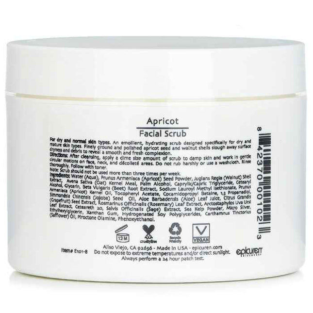 Apricot Facial Scrub - For Dry & Normal Skin Types (salon Size) - 236ml/8oz
