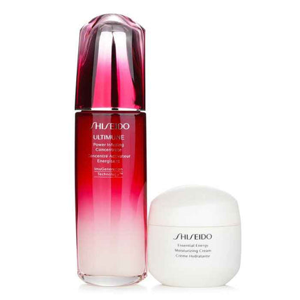 Defend & Regenerate Power Moisturizing Set: Ultimune Power Infusing Concentrate N 100ml + Essential Energy Moisturizing Cream 50 Ml - 2pcs