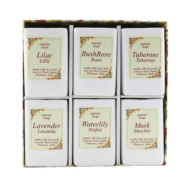 Floral Notes Soap Set: (lilac + Bushrose + Tuberose + Lavender+ Waterlily + Musk) - 6x 100g/3.5oz