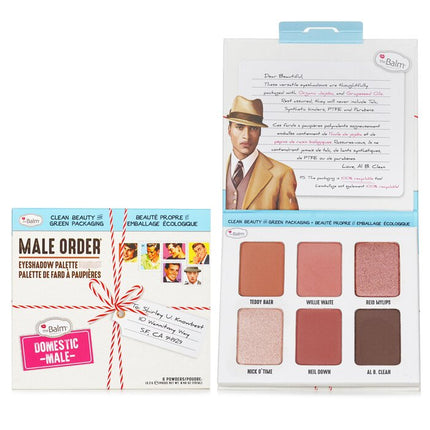 Male Order Eyeshadow Palette (6x Eyeshadow) - # Domestic Male - 13.2g/0.46oz Thebalm