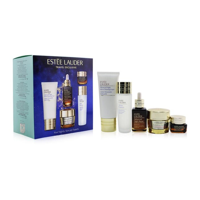 Your Nightly Skincare Experts: Anr 50ml+ Revitalizing Supreme+ Soft Cream 50ml+ Eye Supercharged 15ml+ Micro Cleans... - 5pcs Estee Lauder