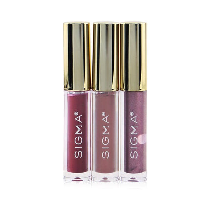 Adored Mini Lip Set (2x Liquid Lipstick + 1x Lip Gloss) - 3pcs Sigma Beauty