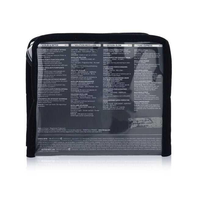 The Radiance Boosting Heroes Set: Oxygen Glow Cream 15ml + Micellar Solution 50ml + Scrub & Detox 15ml + Pore-extress Primer 7ml - 4pcs Filorga