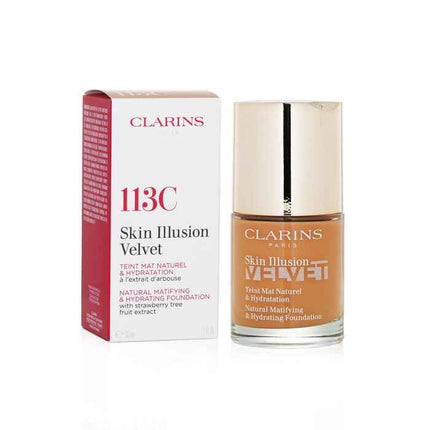 Skin Illusion Velvet Natural Matifying & Hydrating Foundation - # 113c Chestnut - 30ml/1oz