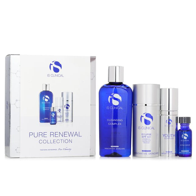 Pure Renewal Collection: Cleansing Compelx 180ml + Active Serum 15ml + Youth Complex 30g + Eclipse Spf 50 Sunscreen Cream 100g - 4pcs Is Clinical