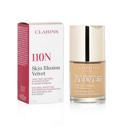 Skin Illusion Velvet Natural Matifying & Hydrating Foundation - # 110n Honey - 30ml/1oz