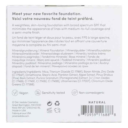 Purepressed Base Mineral Foundation Refill Spf 20 - Natural - 9.9g/0.35oz