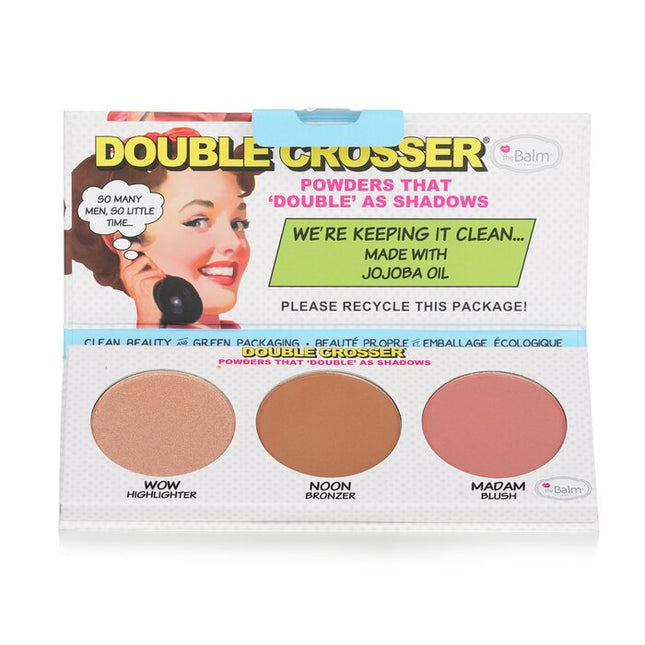 Double Crosser (highlighter, Bronzer & Blush) - 8.5g/0.29oz Thebalm